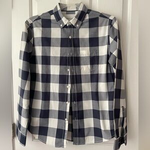 Aeropostale Small navy plaid button down. One time wear